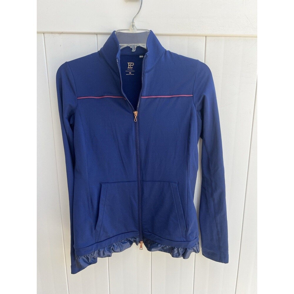 EP New York Women’s Jacket Full Zip Long Sleeve Blue Sz XS